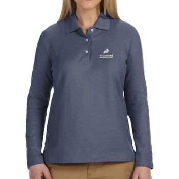 Devon & Jones - Ladies' Pima Piqué Long-Sleeve Polo Thumbnail