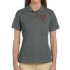 Ladies' 6 oz. Ringspun Cotton Piqué Short-Sleeve Polo Thumbnail