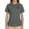 Ladies' 6 oz. Ringspun Cotton Piqué Short-Sleeve Polo Thumbnail
