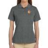 Ladies' 6 oz. Ringspun Cotton Piqué Short-Sleeve Polo Thumbnail