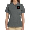 Ladies' 6 oz. Ringspun Cotton Piqué Short-Sleeve Polo Thumbnail
