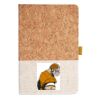 Cork And Heathered Fabric Hardcover Journal 5.5" X 8.25" Thumbnail