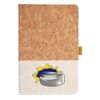 Cork And Heathered Fabric Hardcover Journal 5.5" X 8.25" Thumbnail
