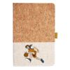 Cork And Heathered Fabric Hardcover Journal 5.5" X 8.25" Thumbnail