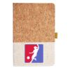 Cork And Heathered Fabric Hardcover Journal 5.5" X 8.25" Thumbnail