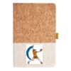Cork And Heathered Fabric Hardcover Journal 5.5" X 8.25" Thumbnail