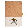 Cork And Heathered Fabric Hardcover Journal 5.5" X 8.25" Thumbnail