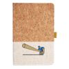 Cork And Heathered Fabric Hardcover Journal 5.5" X 8.25" Thumbnail