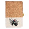 Cork And Heathered Fabric Hardcover Journal 5.5" X 8.25" Thumbnail