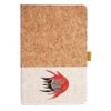 Cork And Heathered Fabric Hardcover Journal 5.5" X 8.25" Thumbnail