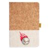 Cork And Heathered Fabric Hardcover Journal 5.5" X 8.25" Thumbnail
