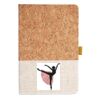Cork And Heathered Fabric Hardcover Journal 5.5" X 8.25" Thumbnail