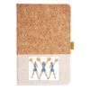 Cork And Heathered Fabric Hardcover Journal 5.5" X 8.25" Thumbnail