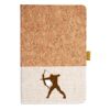Cork And Heathered Fabric Hardcover Journal 5.5" X 8.25" Thumbnail