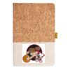 Cork And Heathered Fabric Hardcover Journal 5.5" X 8.25" Thumbnail