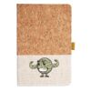 Cork And Heathered Fabric Hardcover Journal 5.5" X 8.25" Thumbnail