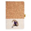 Cork And Heathered Fabric Hardcover Journal 5.5" X 8.25" Thumbnail