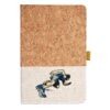 Cork And Heathered Fabric Hardcover Journal 5.5" X 8.25" Thumbnail