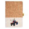 Cork And Heathered Fabric Hardcover Journal 5.5" X 8.25" Thumbnail