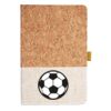 Cork And Heathered Fabric Hardcover Journal 5.5" X 8.25" Thumbnail