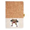 Cork And Heathered Fabric Hardcover Journal 5.5" X 8.25" Thumbnail