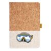 Cork And Heathered Fabric Hardcover Journal 5.5" X 8.25" Thumbnail