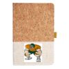 Cork And Heathered Fabric Hardcover Journal 5.5" X 8.25" Thumbnail