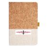 Cork And Heathered Fabric Hardcover Journal 5.5" X 8.25" Thumbnail
