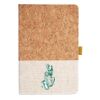 Cork And Heathered Fabric Hardcover Journal 5.5" X 8.25" Thumbnail
