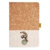 Cork And Heathered Fabric Hardcover Journal 5.5" X 8.25" Thumbnail