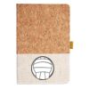 Cork And Heathered Fabric Hardcover Journal 5.5" X 8.25" Thumbnail