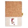 Cork And Heathered Fabric Hardcover Journal 5.5" X 8.25" Thumbnail