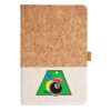 Cork And Heathered Fabric Hardcover Journal 5.5" X 8.25" Thumbnail