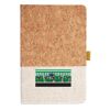 Cork And Heathered Fabric Hardcover Journal 5.5" X 8.25" Thumbnail