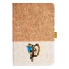 Cork And Heathered Fabric Hardcover Journal 5.5" X 8.25" Thumbnail