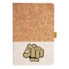 Cork And Heathered Fabric Hardcover Journal 5.5" X 8.25" Thumbnail