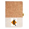 Cork And Heathered Fabric Hardcover Journal 5.5" X 8.25" Thumbnail
