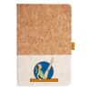 Cork And Heathered Fabric Hardcover Journal 5.5" X 8.25" Thumbnail
