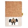 Cork And Heathered Fabric Hardcover Journal 5.5" X 8.25" Thumbnail