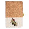 Cork And Heathered Fabric Hardcover Journal 5.5" X 8.25" Thumbnail