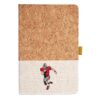 Cork And Heathered Fabric Hardcover Journal 5.5" X 8.25" Thumbnail