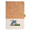 Cork And Heathered Fabric Hardcover Journal 5.5" X 8.25" Thumbnail