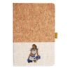 Cork And Heathered Fabric Hardcover Journal 5.5" X 8.25" Thumbnail