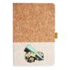 Cork And Heathered Fabric Hardcover Journal 5.5" X 8.25" Thumbnail