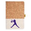 Cork And Heathered Fabric Hardcover Journal 5.5" X 8.25" Thumbnail