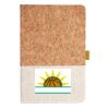 Cork And Heathered Fabric Hardcover Journal 5.5" X 8.25" Thumbnail