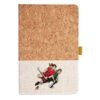 Cork And Heathered Fabric Hardcover Journal 5.5" X 8.25" Thumbnail