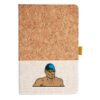 Cork And Heathered Fabric Hardcover Journal 5.5" X 8.25" Thumbnail