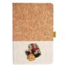 Cork And Heathered Fabric Hardcover Journal 5.5" X 8.25" Thumbnail