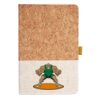 Cork And Heathered Fabric Hardcover Journal 5.5" X 8.25" Thumbnail
